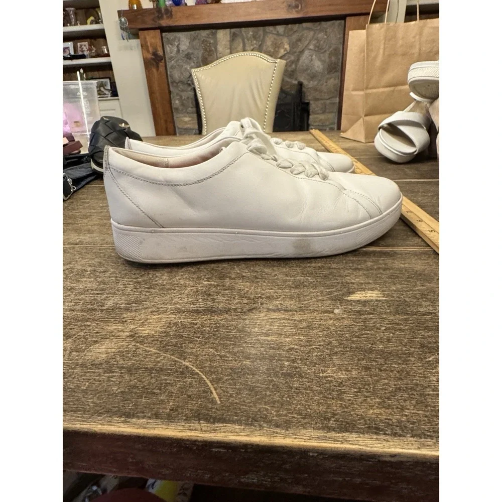 Fit Flop Urban‎ White Leather Rally Sneaker Women's Size 11